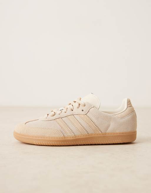 adidas Originals Samba OG trainers in cream and stone | ASOS