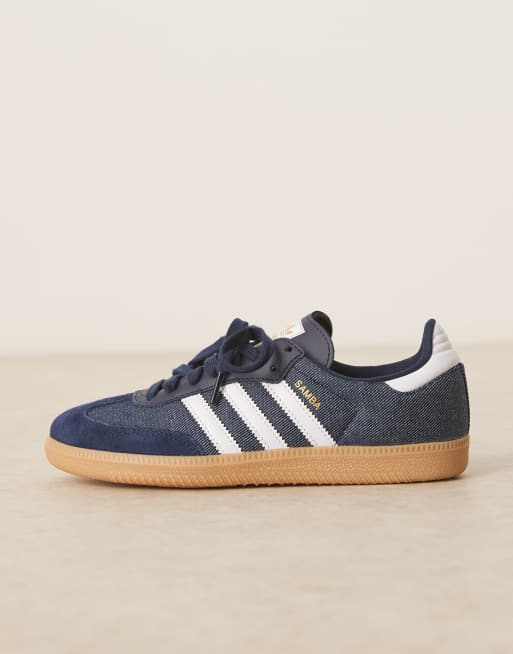adidas Originals Samba OG trainers in denim | ASOS