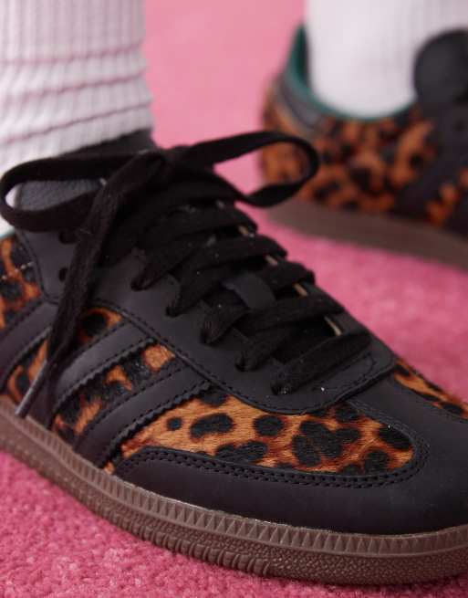 adidas Originals Samba OG trainers in leopard print and black | ASOS
