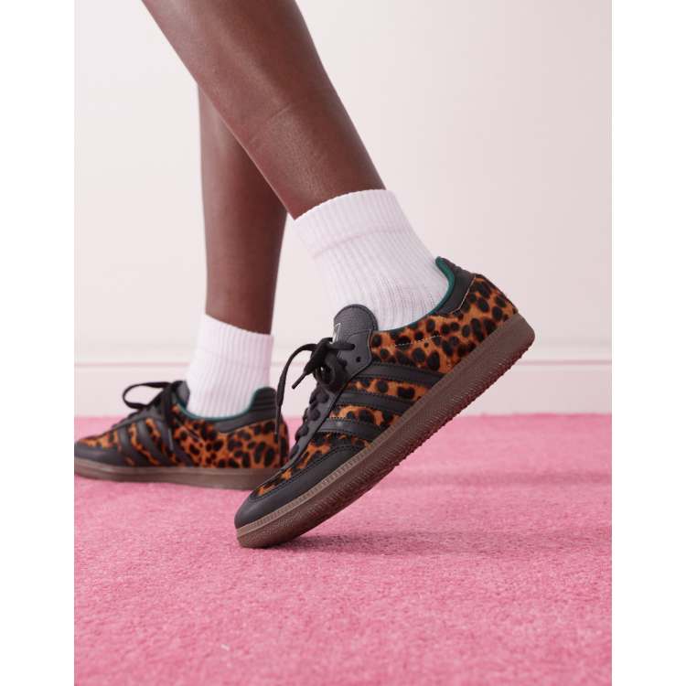 adidas Originals Samba OG trainers in leopard print BLACK ASOS