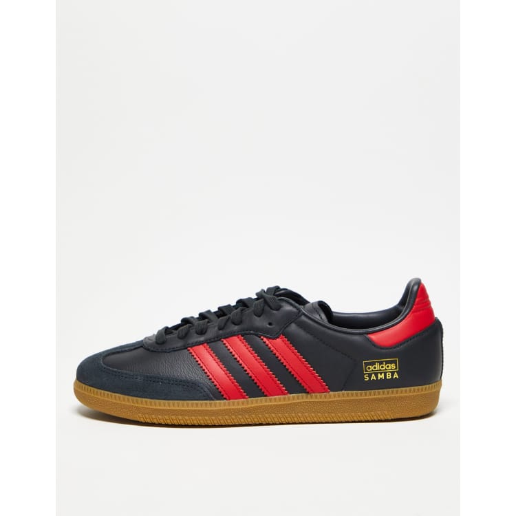 adidas event all star weekend schedule 2019 adidas Originals Samba OG trainers in navy and red ClassicfuncenterShops