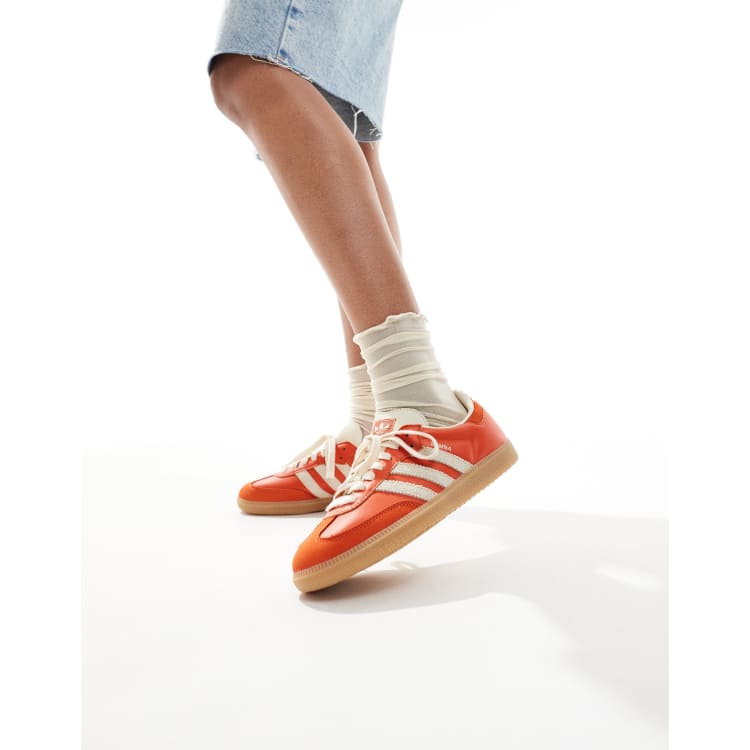 adidas Originals Samba OG trainers in orange and white | ASOS