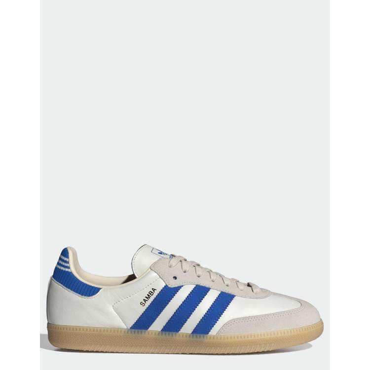 adidas gazelle silver green womens Adidas Samba ADV Shoes - Bluebird / Cloud White / Gold Metallic