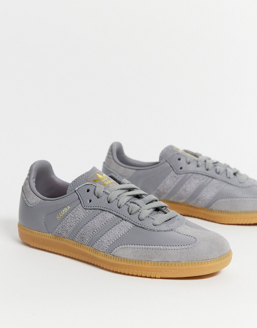 Adidas originals samba OG trainers-Grey