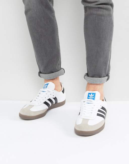 adidas Originals – Samba OG – Weiße Sneaker | ASOS adidas Originals Samba Sneaker Weiss Beige |Streetstyle