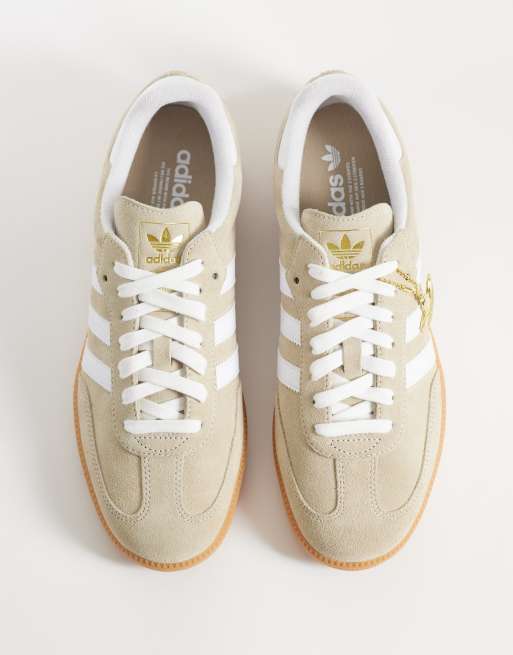adidas Originals – Samba OG – Wildleder-Sneaker in Beige und Weiß , 3 von 5