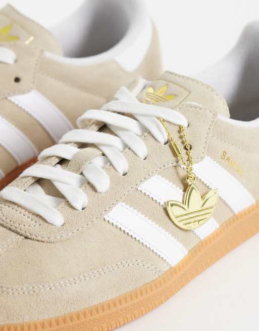 adidas Originals – Samba OG – Wildleder-Sneaker in Beige und Weiß , 4 von 5