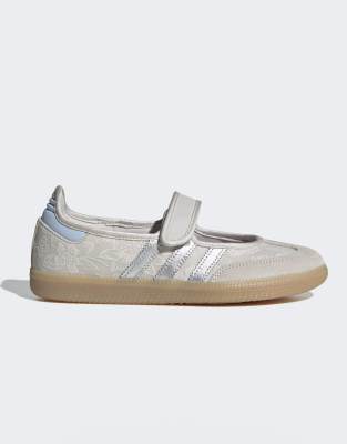adidas Originals - Samba OG x Liberty London - Chaussures babies - Blanc cassé/argenté-Neutre