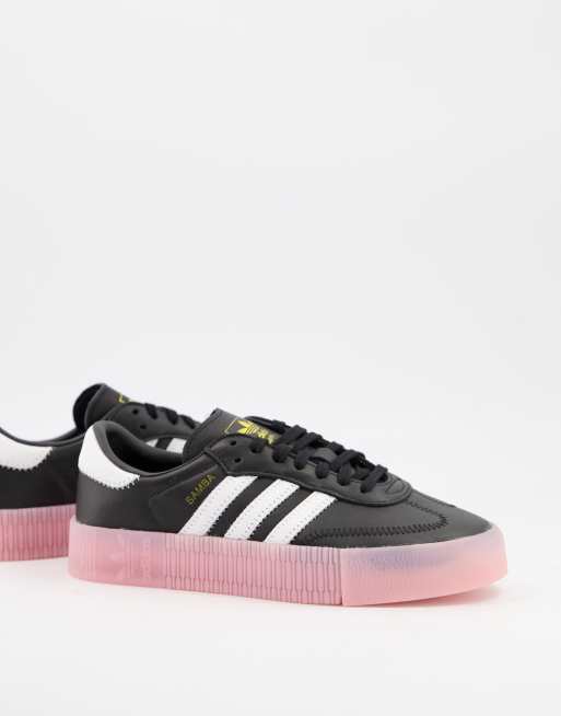 adidas Originals Samba Rose Baskets avec semelle en gomme Noir