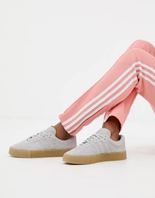 adidas samba rose women's grey