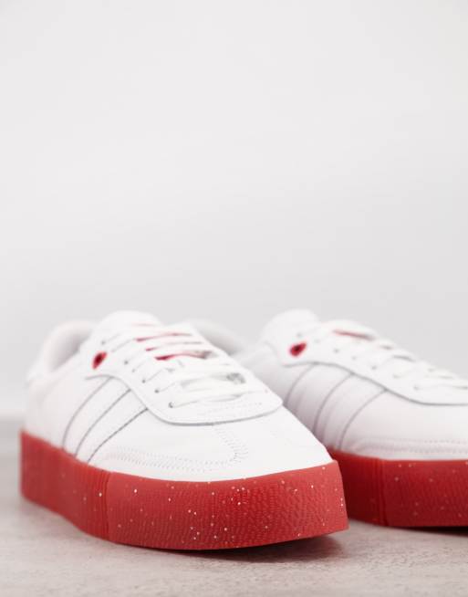 Adidas originals cheap samba rose white