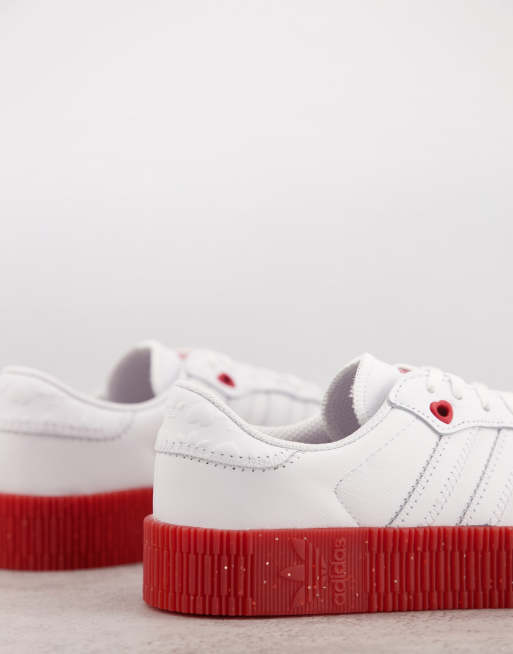 adidas Originals Samba Rose Sneakers in wit met contrasterende