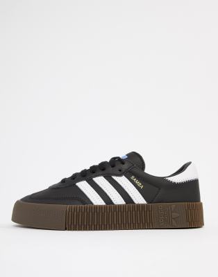 Adidas samba cheap rose women's black