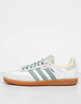 adidas Originals - Samba - Sneaker in Weiß und Grün