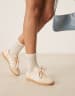 adidas Originals samba sneakers in white and cream