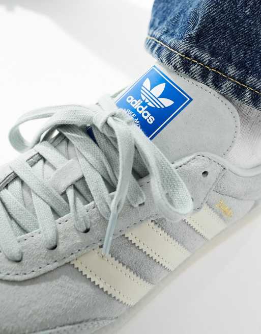 adidas Originals Samba sneakers in chalk and silver | ASOS
