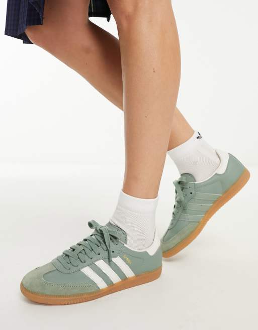 Adidas hotsell green samba