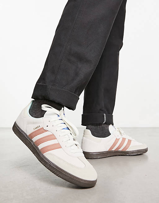 adidas Originals sneakers in off-white and brown ASOS