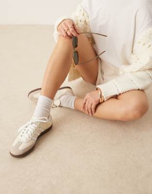 adidas Originals samba sneakers in off white