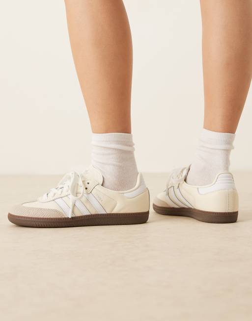 adidas Originals samba sneakers in off white