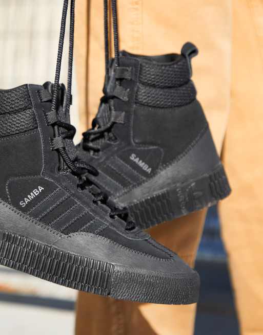 adidas Originals - Samba - Sorte støvle-sneakers, 4 af 4