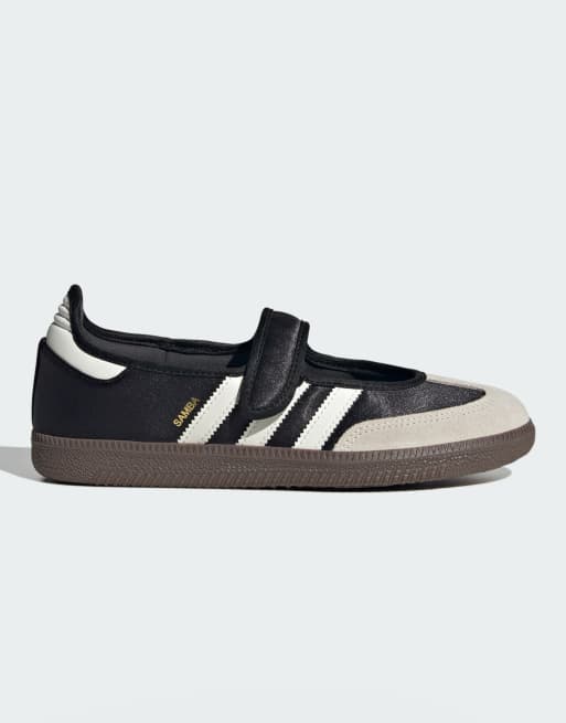 adidas Originals  Samba  Svarta och vita sneakers i Mary Jane-modell |  ASOS
