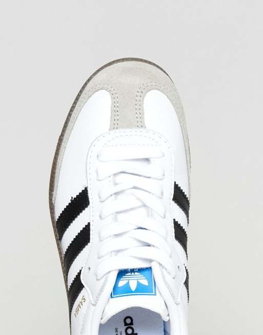 adidas Originals Samba Trainer In White, 3 of 4