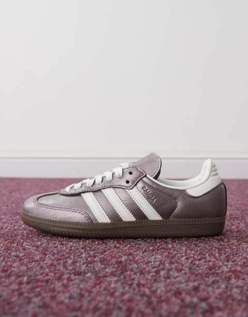 adidas Originals Samba trainers in metallic purple | ASOS