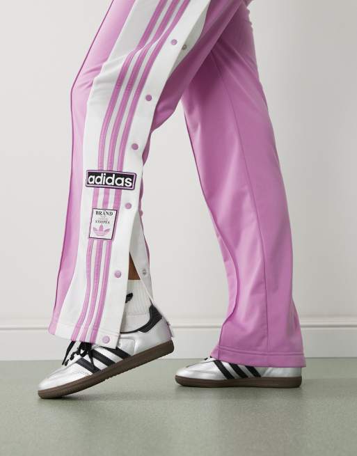 adidas Originals Samba trainers in metallic silver and black