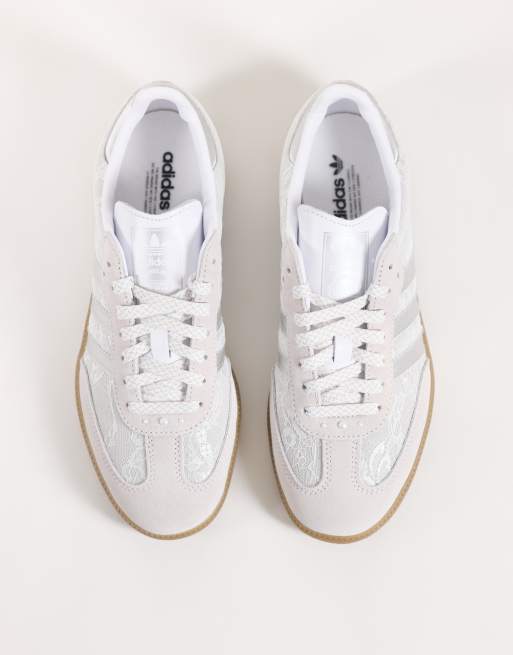 adidas Originals samba trainers in metallic silver , 2 of 5