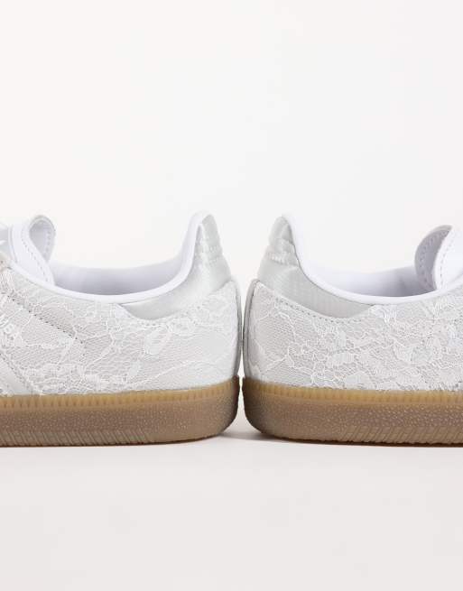 adidas Originals samba trainers in metallic silver , 5 of 5