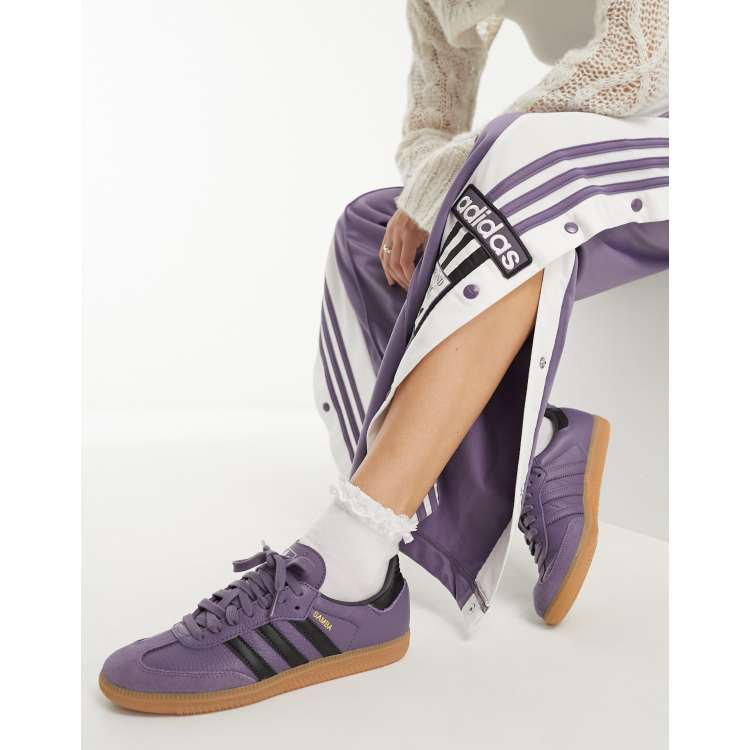 Adidas clearance purple outfit