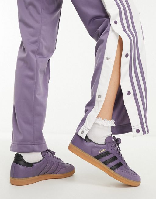 adidas Originals Samba trainers in shadow violet