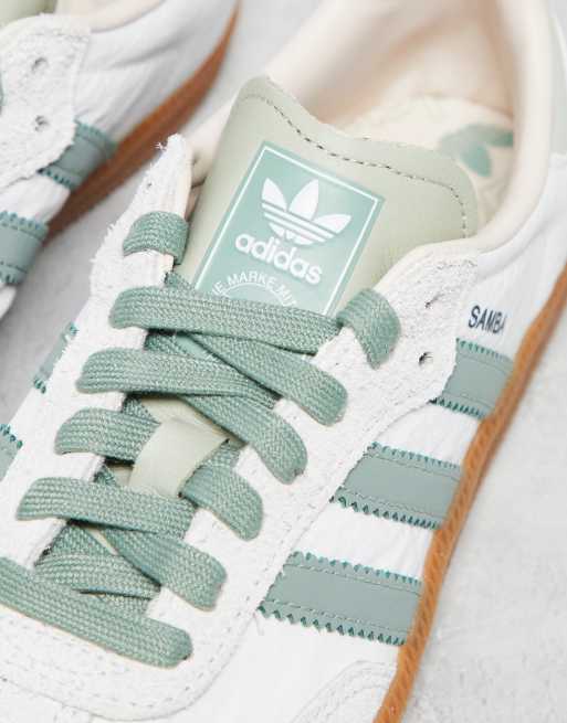 adidas gazelle silver green womens adidas Samba OG Shoes Shadow Green M 4 / W 5