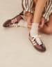 adidas Originals samba sneakers in white and cream