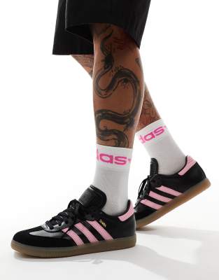 adidas Originals Samba x IMFC sneakers in black and pink