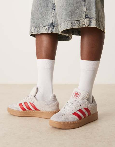 adidas Originals Samba XLG sneakers in grey and red - view 1
