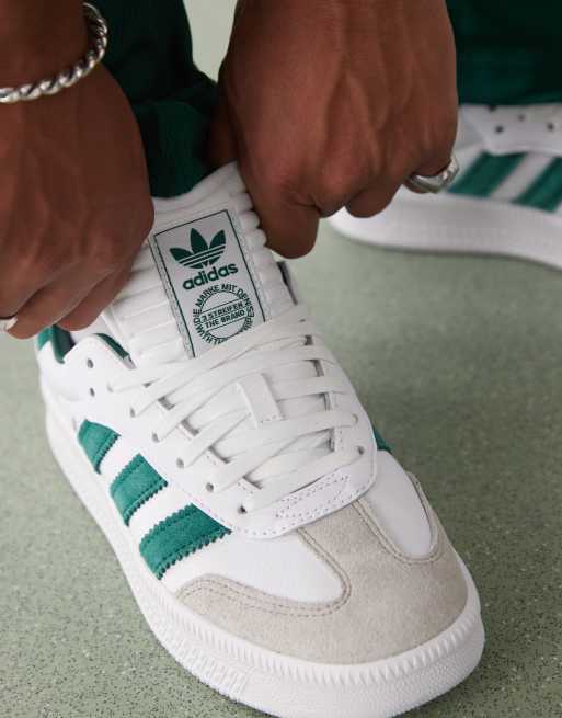 ★adidas★ Samba XLG White Dark Green New Adidas Samba XLG Leather Shoes - White / Collegiate