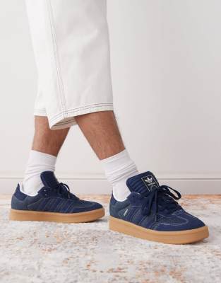 Size 13.5 adidas Originals adidas Originals Samba XLG trainers in blue trainers