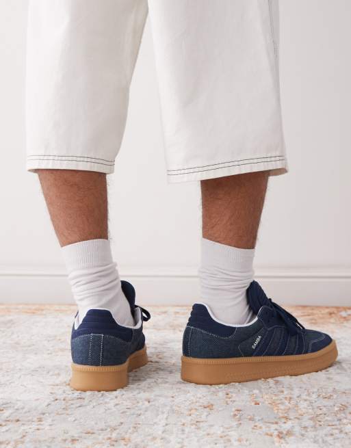 adidas Originals Samba XLG trainers in blue | ASOS
