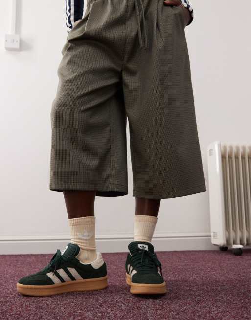 adidas Originals Samba XLG trainers in dark green and white