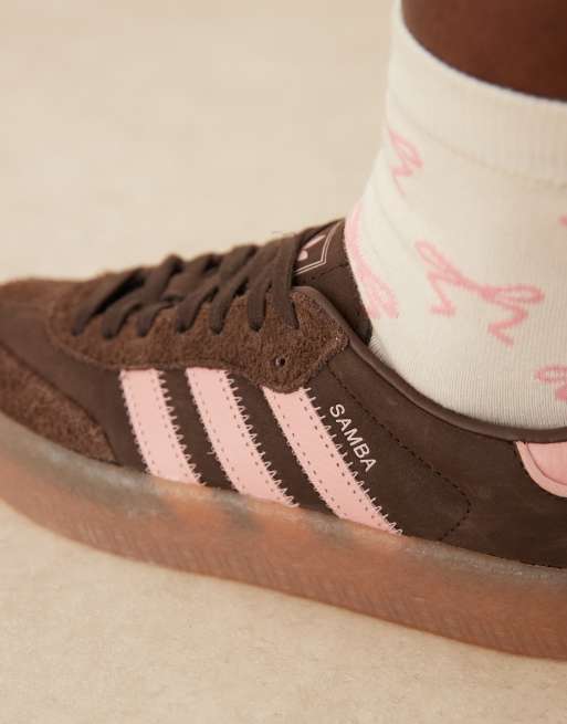 adidas Originals - Sambae - Baskets - Marron et rose, 3 de 5