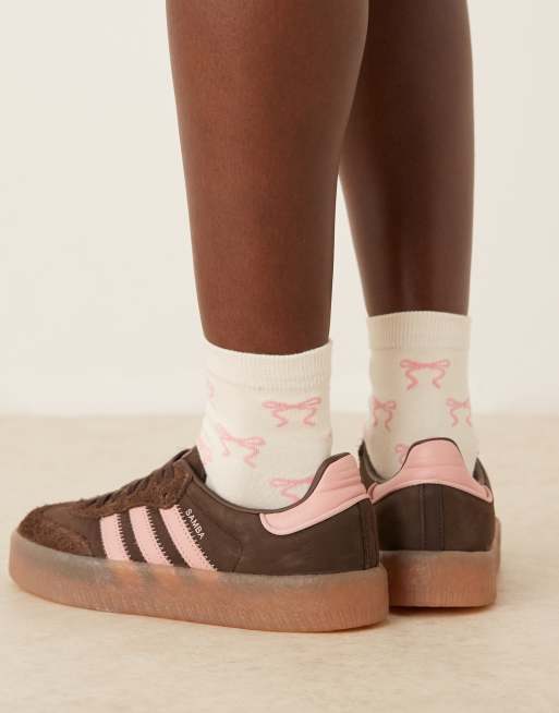 adidas Originals - Sambae - Baskets - Marron et rose, 5 de 5