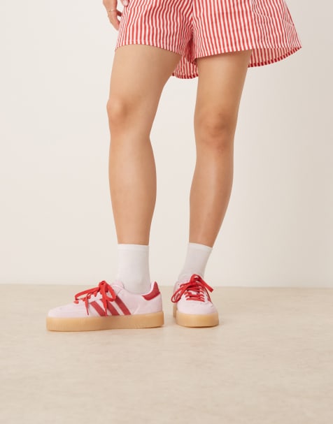 adidas Originals – Sambae – Ljusrosa sneakers - view 1