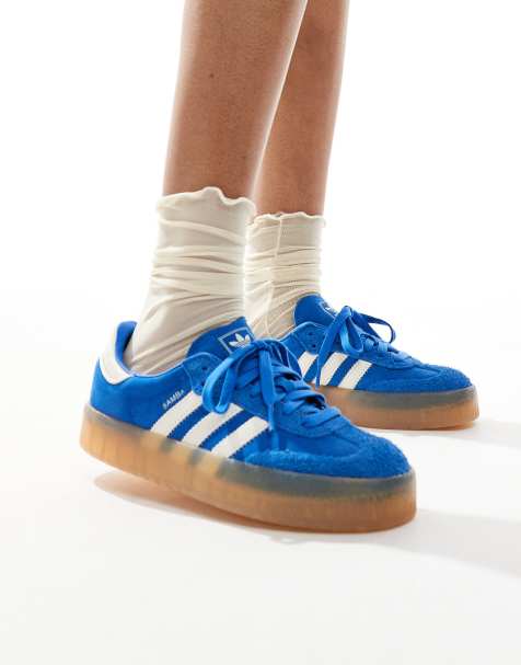 adidas Originals – Sambae – Sneaker in Blau und Weiß - view 1