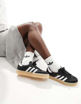 adidas Originals Sambae sneakers in black and white