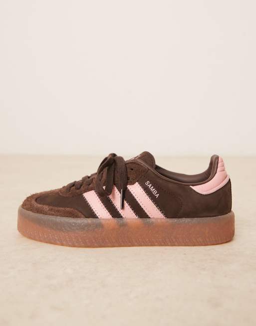 adidas Originals Sambae sneakers in brown and pink | ASOS