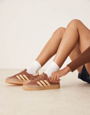 Adidas Originals Sambae Sneakers In Brown