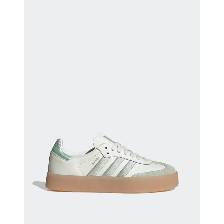 Adidas white and green sneakers best sale