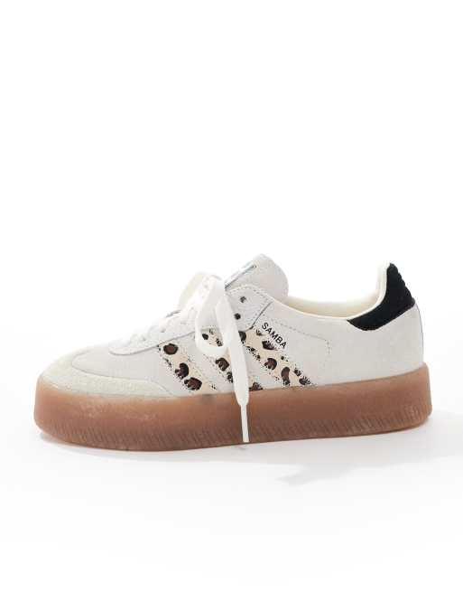 Adidas originals leopard print trainers online